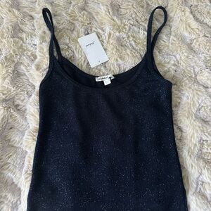 Michael Stars Navy Glitter Camisole
